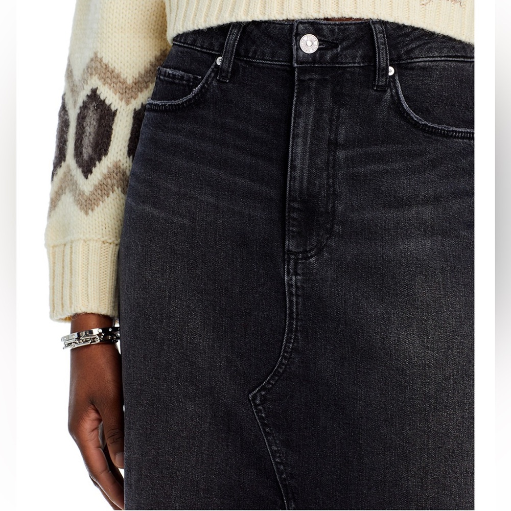PAIGE Meadow Midi Denim Skirt - Picture 10 of 10
